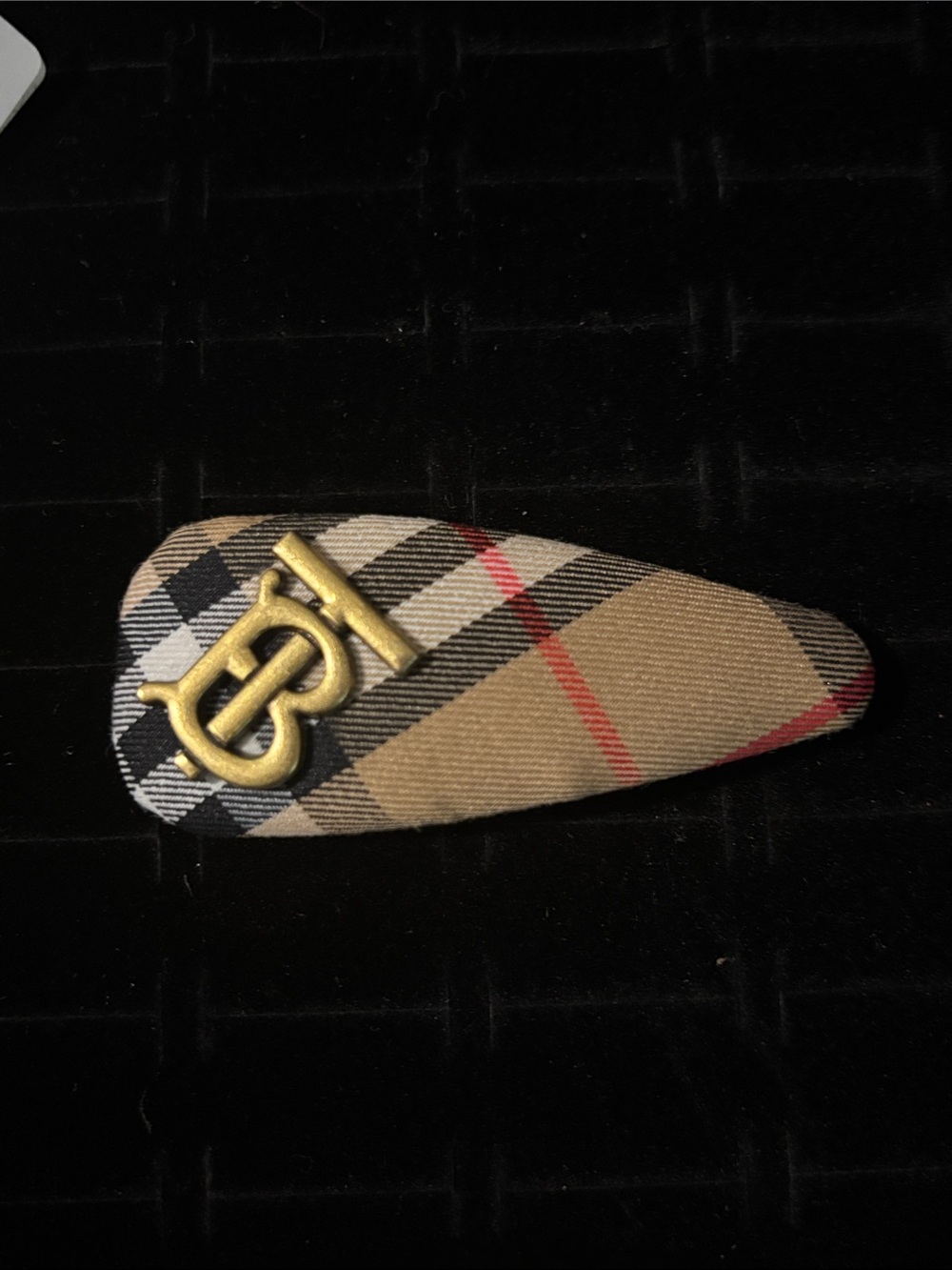 Burberry Plaid Hair Clip